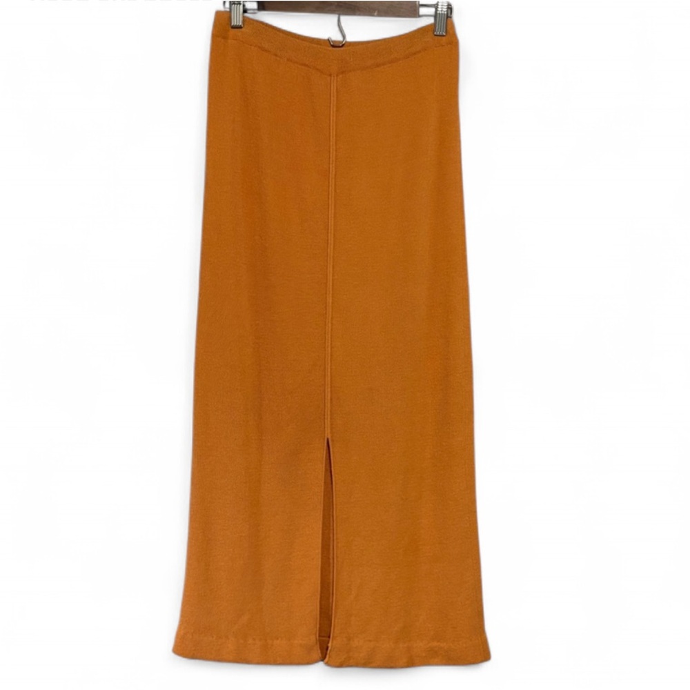 Double D Ranch Western Linen Blend Front Slit Maxi Skirt